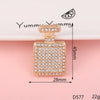 Wholesale Alloy Jewelry Accessories With Perfume Bottle Pattern And Electroplating Design