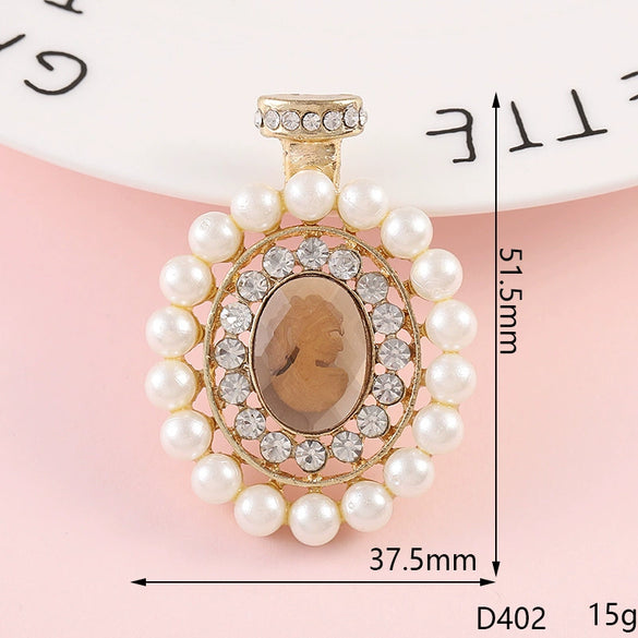 Wholesale Alloy Jewelry Accessories With Perfume Bottle Pattern And Electroplating Design