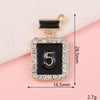 Wholesale Alloy Jewelry Accessories With Perfume Bottle Pattern And Electroplating Design