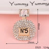 Wholesale Alloy Jewelry Accessories With Perfume Bottle Pattern And Electroplating Design
