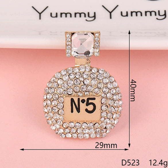 Wholesale Alloy Jewelry Accessories With Perfume Bottle Pattern And Electroplating Design