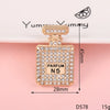 Wholesale Alloy Jewelry Accessories With Perfume Bottle Pattern And Electroplating Design