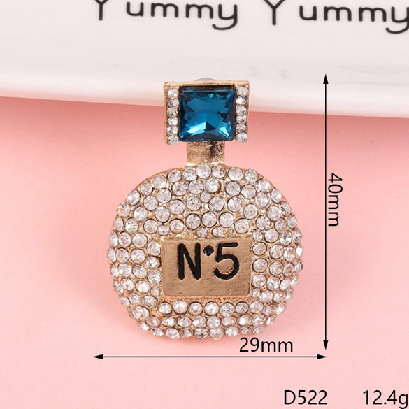 Wholesale Alloy Jewelry Accessories With Perfume Bottle Pattern And Electroplating Design