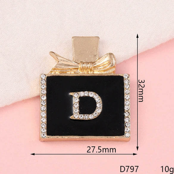 Wholesale Alloy Jewelry Accessories With Perfume Bottle Pattern And Electroplating Design
