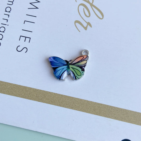 Wholesale Alloy Jewelry Accessories With Printing Butterfly Design For Fashion Retro Style