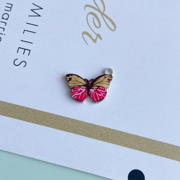 Wholesale Alloy Jewelry Accessories With Printing Butterfly Design For Fashion Retro Style