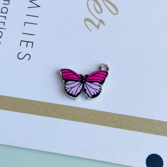 Wholesale Alloy Jewelry Accessories With Printing Butterfly Design For Fashion Retro Style