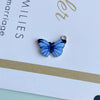 Wholesale Alloy Jewelry Accessories With Printing Butterfly Design For Fashion Retro Style
