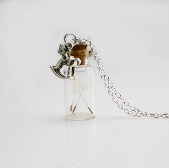 Wholesale Alloy Jewelry Electroplating Dandelion Pendant Necklace For Women
