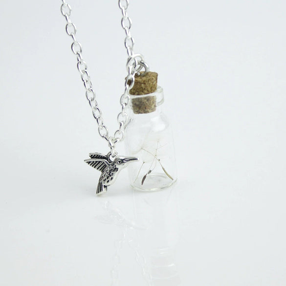 Wholesale Alloy Jewelry Electroplating Dandelion Pendant Necklace For Women