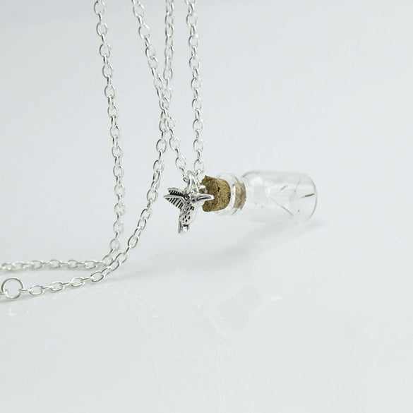 Wholesale Alloy Jewelry Electroplating Dandelion Pendant Necklace For Women