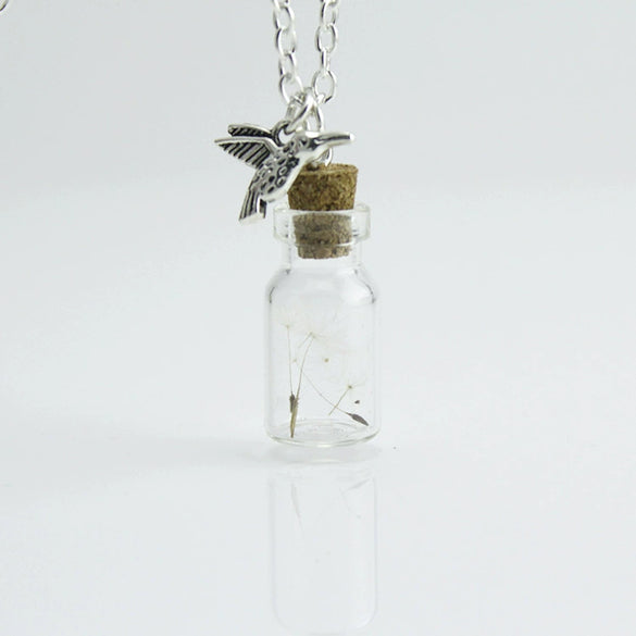 Wholesale Alloy Jewelry Electroplating Dandelion Pendant Necklace For Women