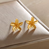 Wholesale Alloy Jewelry Fairy Style Plant Flower Earrings Electroplated