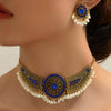 Wholesale Alloy Jewelry Geometric Style Electroplated Pendant Necklace And Earrings For Women