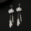 Wholesale Alloy Jewelry Gothic Punk Style Cartoon Characters Dagger Pendant Earrings For Women With Electroplating