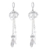 Wholesale Alloy Jewelry Gothic Punk Style Cartoon Characters Dagger Pendant Earrings For Women With Electroplating