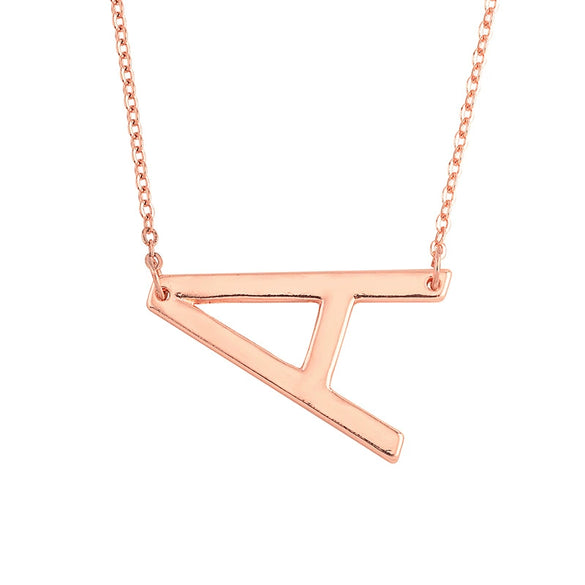 Wholesale Alloy Jewelry Letter Pattern Cross Chain Necklace With Electroplating