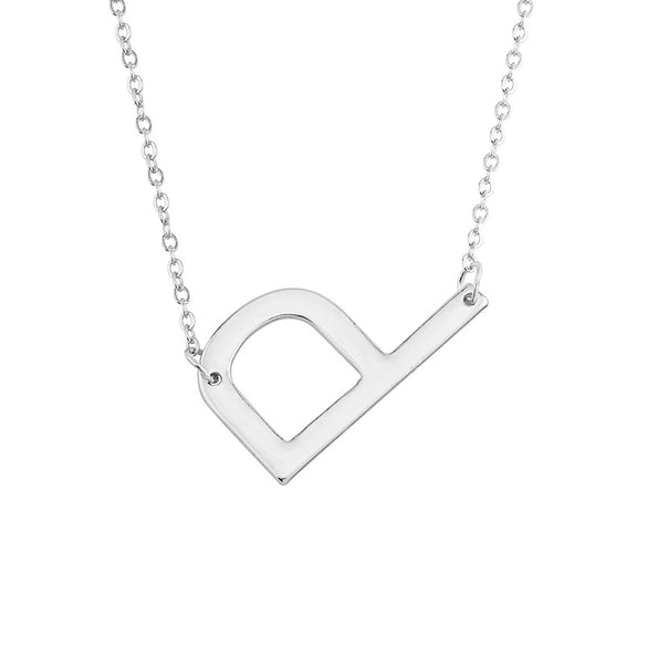 Wholesale Alloy Jewelry Letter Pattern Cross Chain Necklace With Electroplating