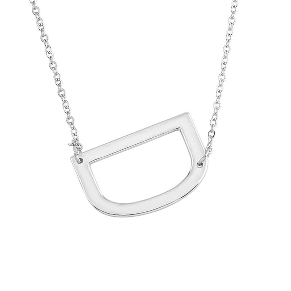 Wholesale Alloy Jewelry Letter Pattern Cross Chain Necklace With Electroplating