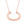 Wholesale Alloy Jewelry Letter Pattern Cross Chain Necklace With Electroplating