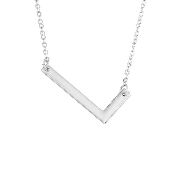 Wholesale Alloy Jewelry Letter Pattern Cross Chain Necklace With Electroplating
