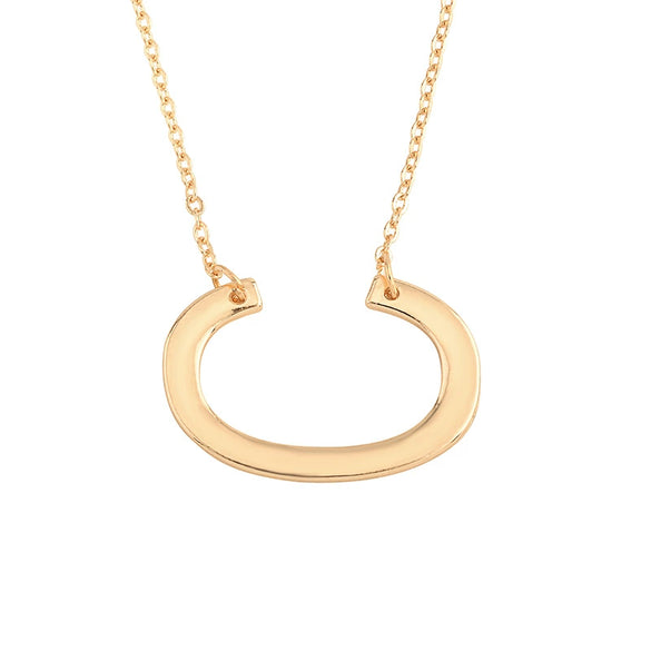Wholesale Alloy Jewelry Letter Pattern Cross Chain Necklace With Electroplating
