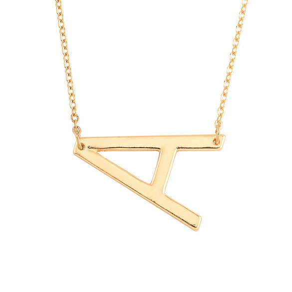 Wholesale Alloy Jewelry Letter Pattern Cross Chain Necklace With Electroplating