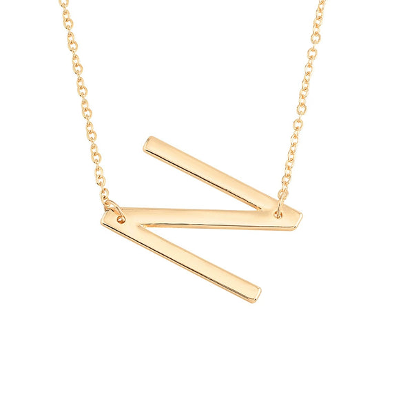Wholesale Alloy Jewelry Letter Pattern Cross Chain Necklace With Electroplating