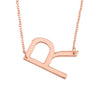 Wholesale Alloy Jewelry Letter Pattern Cross Chain Necklace With Electroplating