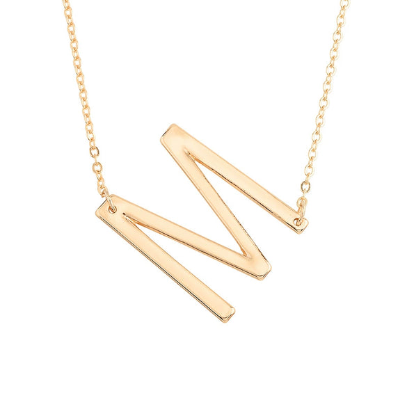 Wholesale Alloy Jewelry Letter Pattern Cross Chain Necklace With Electroplating