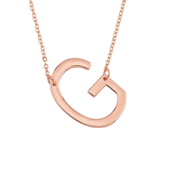 Wholesale Alloy Jewelry Letter Pattern Cross Chain Necklace With Electroplating