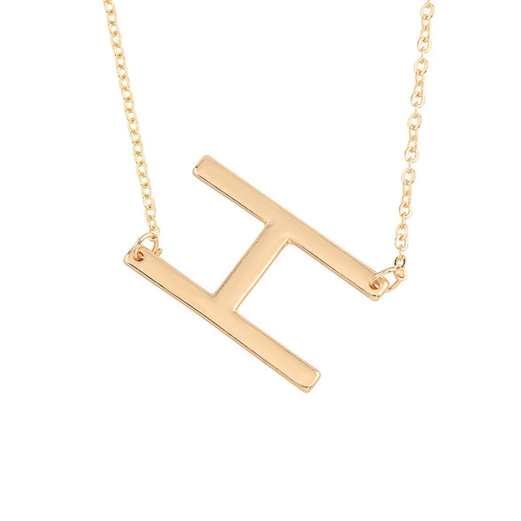 Wholesale Alloy Jewelry Letter Pattern Cross Chain Necklace With Electroplating