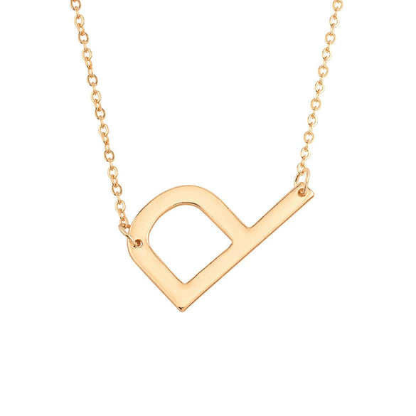 Wholesale Alloy Jewelry Letter Pattern Cross Chain Necklace With Electroplating