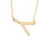 Wholesale Alloy Jewelry Letter Pattern Cross Chain Necklace With Electroplating