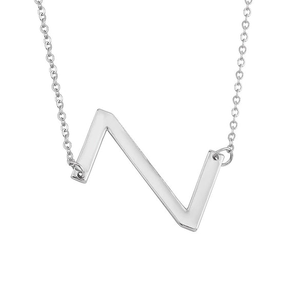 Wholesale Alloy Jewelry Letter Pattern Cross Chain Necklace With Electroplating