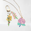 Wholesale Alloy Jewelry Pendant With Dripping Oil Design And Totem Pattern Plants Flowers Style
