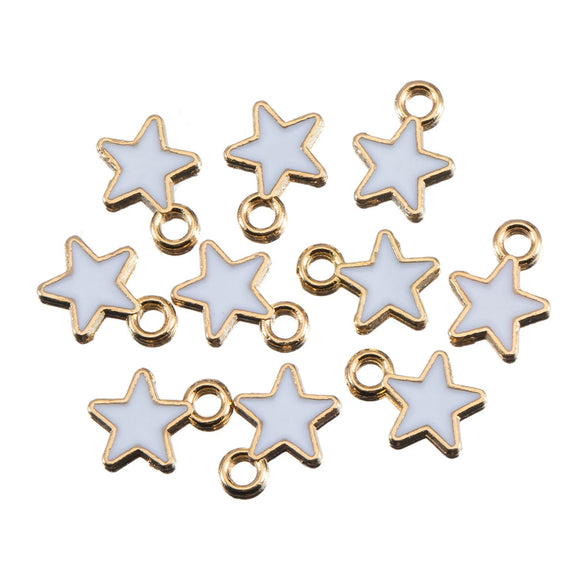 Wholesale Alloy Jewelry Pendant With Oil Dripping Process And Star Moon Shape For Necklace And Bracelet