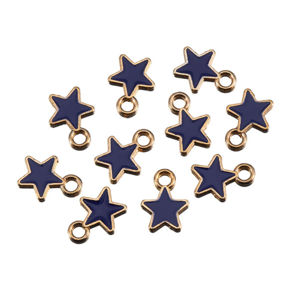 Wholesale Alloy Jewelry Pendant With Oil Dripping Process And Star Moon Shape For Necklace And Bracelet