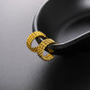 Wholesale Alloy Jewelry Simple Geometric Twist Earrings For Women With Electroplating