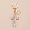 Wholesale Alloy Key Chain Pendant With Cross Crown Roman Numerals Electroplated