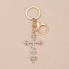 Wholesale Alloy Key Chain Pendant With Cross Crown Roman Numerals Electroplated