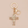 Wholesale Alloy Key Chain Pendant With Cross Crown Roman Numerals Electroplated