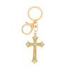 Wholesale Alloy Key Chain Pendant With Cross Crown Roman Numerals Electroplated