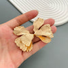 Wholesale Alloy Leaf Earrings Retro Style Electroplated For Women