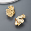 Wholesale Alloy Leaf Earrings Retro Style Electroplated For Women