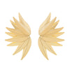 Wholesale Alloy Leaf Stitching Geometric Earrings For Women With Electroplating Treatment
