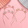 Wholesale Alloy Letter Hair Band Electroplated Unisex Baby Shower Party Headdress