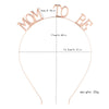 Wholesale Alloy Letter Hair Band Electroplated Unisex Baby Shower Party Headdress