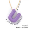 Wholesale Alloy Letter Pendant Necklace With O Chain And Electroplating Light Luxury Style