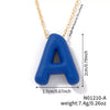 Wholesale Alloy Letter Pendant Necklace With O Chain And Electroplating Light Luxury Style